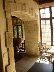 French limestone arch
