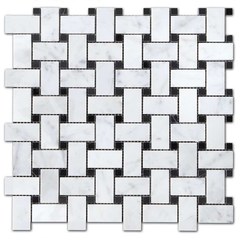 Basketweave black dot