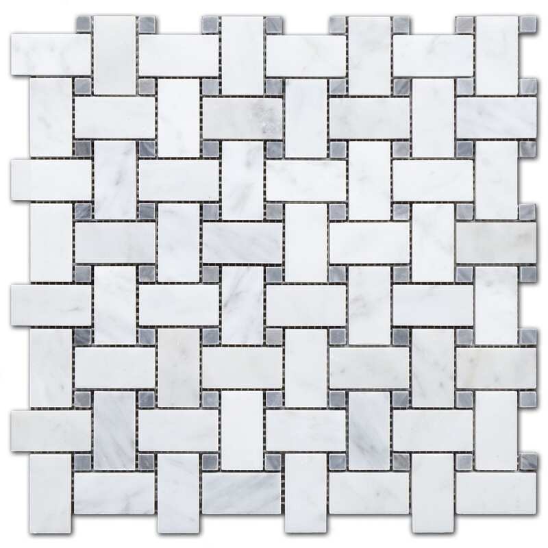 Basketweave grey dot